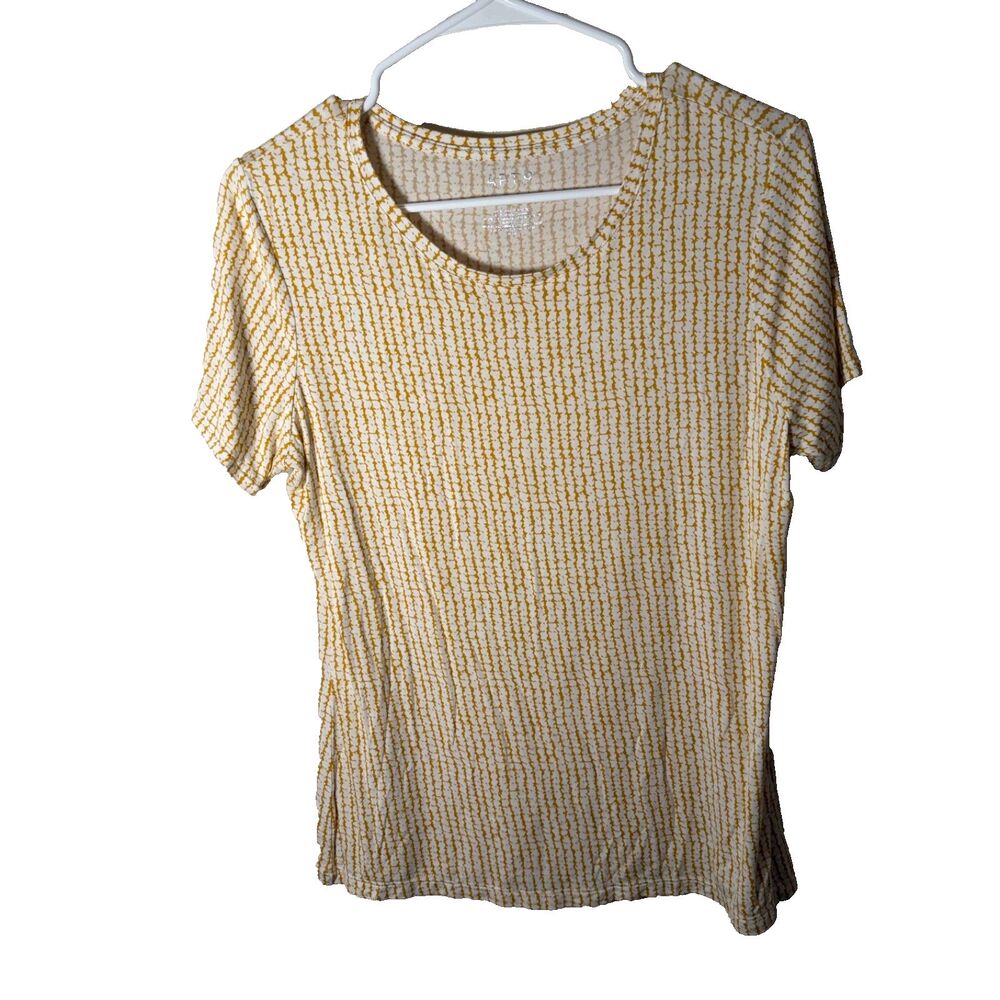 Apt 9 T-Shirt Women's Medium Essentials Short Sleeve Casual Top Shirt Crew
